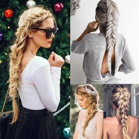 Women′ S Long Straight Fishtail Extension Adjustable Drawstring with Two Clips Braid Pigtail Synthetic Ponytail Extensions