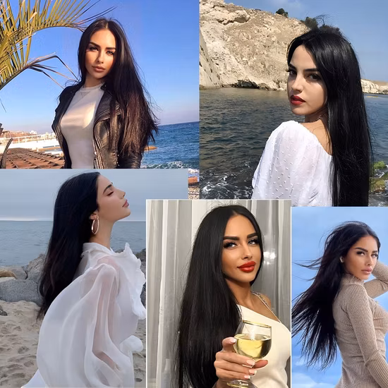 Покрашенный Омбре зажим в расширениях волос 22-дюймовые синтетические прямые расширения волос